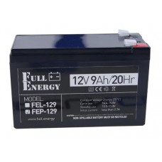 Аккумулятор 12В 9 Ач FEP-129, для ИБП Full Energy Аккумулятор 12В 9 Ач FEP-129, для ИБП Full Energy